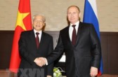 Tổng bí thư Nguyễn Phú Trọng và Tổng thống Liên bang Nga Vladimir Putin. Ảnh TTXVN