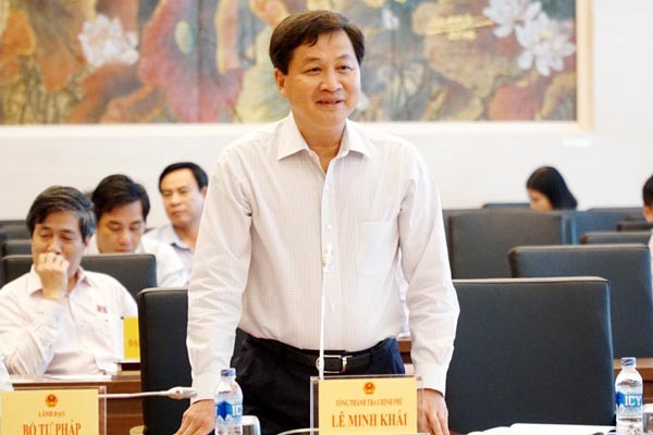 Tổng Thanh tra Chính phủ Lê Minh Khái.