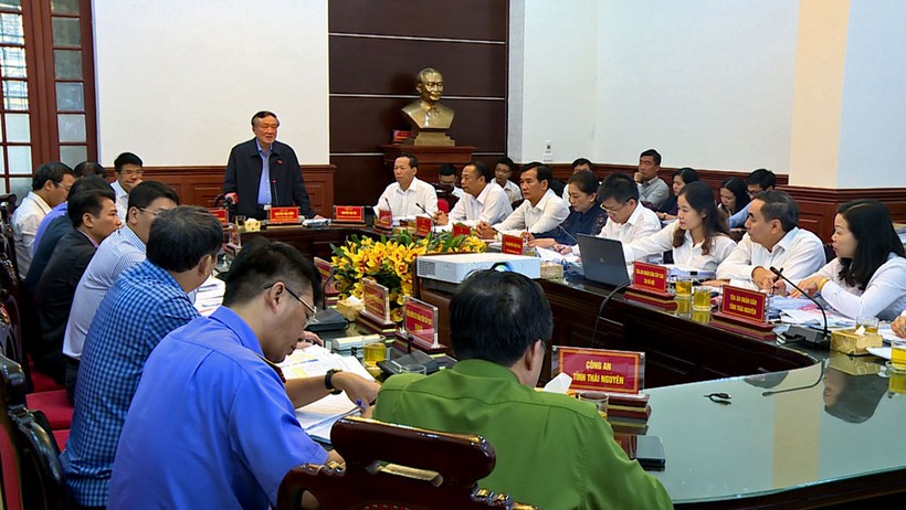 Chánh án TANDTC Nguyễn Hòa Bình chủ trì cuộc họp