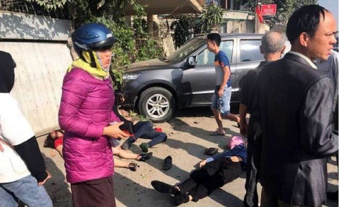 Hiện trường vụ tai nạn ở Thanh Hóa ngày 8.2 làm 3 người tử vong, 5 người bị thương