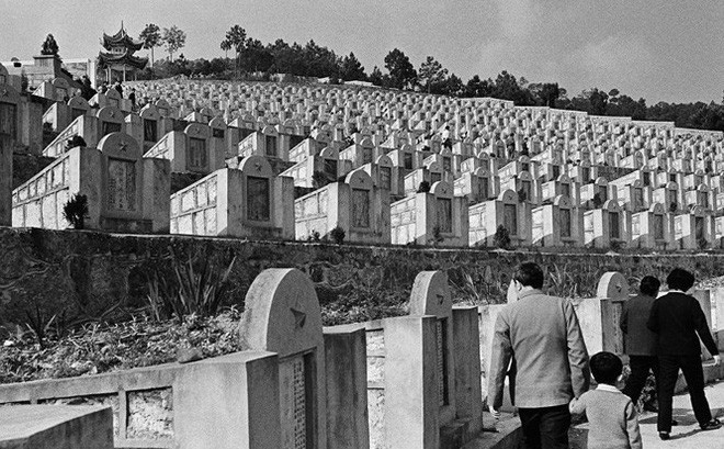 Một nghĩa địa lính Trung Quốc bị chết trong Chiến tranh Tháng 2.1979 tại huyện Malipho, Vân Nam (Ảnh tư liệu Trung Quốc)
