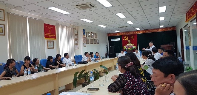 Buổi đối thoại giữa lãnh đạo hai công ty Bảo Việt tỉnh Phú Thọ với người lao động đang có nguy cơ mất BHXH.
