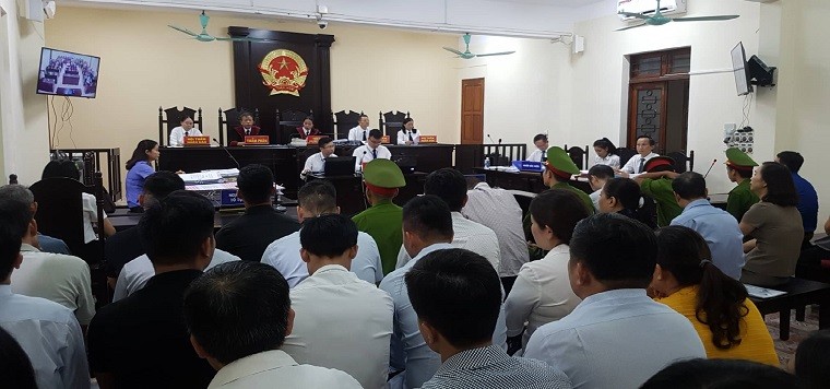 Phiên xử sơ thẩm vụ án gian lận thi cử, nâng điểm thi tại kỳ thi THPT quốc gia năm 2018 ở Hà Giang.