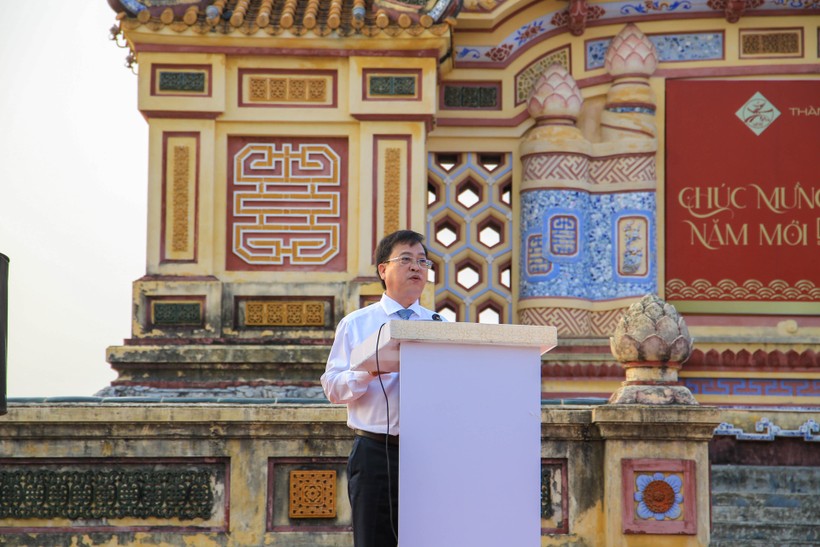 Ông Trương Đình Hạnh – Phó Chủ tịch UBND TP Huế phát biểu tại lễ khai mạc.