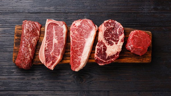 Thịt bò nuôi lấy thịt có rất ít chất xơ