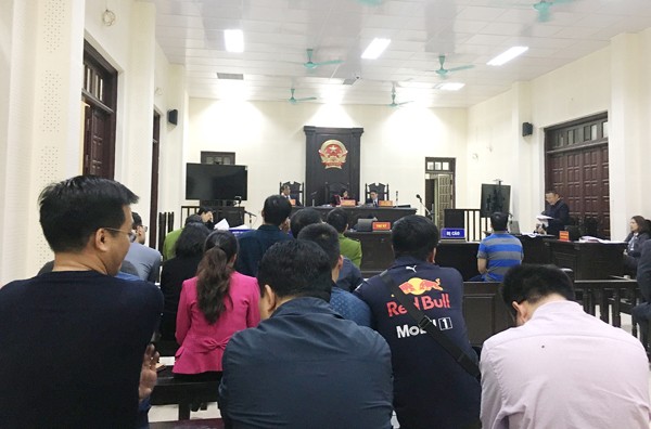 Phiên toà xử bị cáo Nguyễn Trung Thắng hôm 19/12 tại TAND TP Cẩm Phả.
