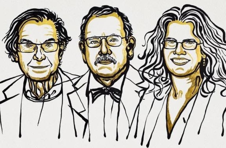 Ba nhà khoa học đoạt giải Nobel Vật lý 2020: Roger Penrose, Reinhard Genzel và Andrea Ghez.
