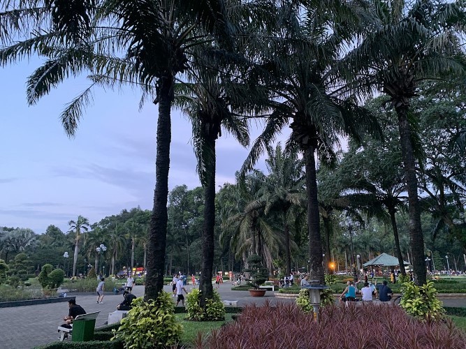 Một góc công viên Gia Định, quận Gò Vấp sau khi được cải tạo.
