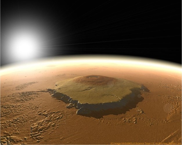 Olympus Mons là ngọn núi lửa trẻ nhất trong số các núi lửa lớn trên sao Hỏa.