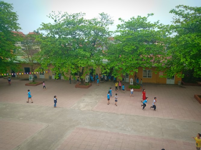 Một góc  Trường Tiểu học Sài Sơn B. 