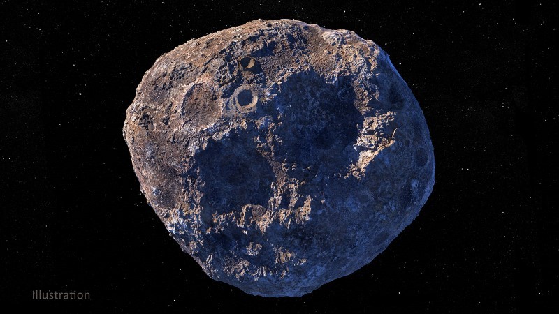 Tiểu hành tinh Psyche chứa phần lớn sắt và niken.