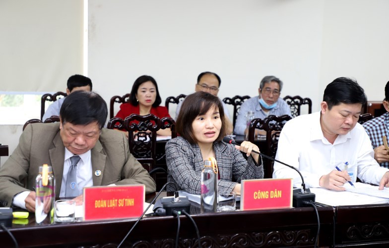 Cô Nguyễn Thị Khánh trình bày nguyện vọng được tiếp tục công việc dạy học.