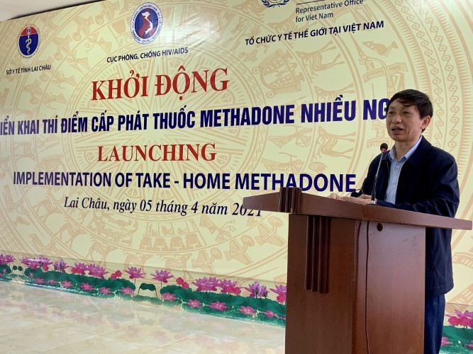 Ông Nguyễn Hoàng Long trong buổi triển khai ngày 5/4.