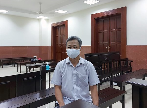 Bị cáo Nguyễn Hồng Khanh tại phiên tòa phúc thẩm.