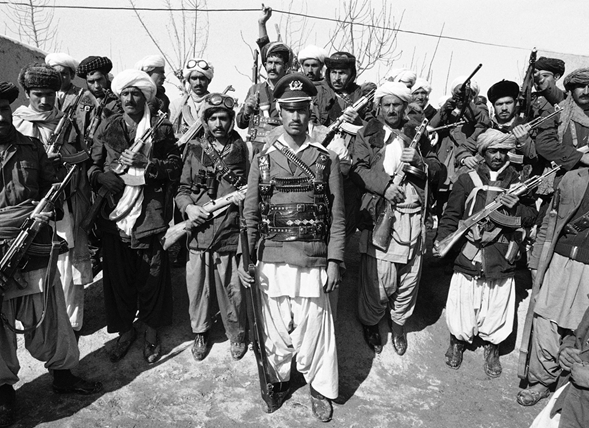 Các chiến binh Mujahideen ở Herat, Afghanistan, năm 1980.