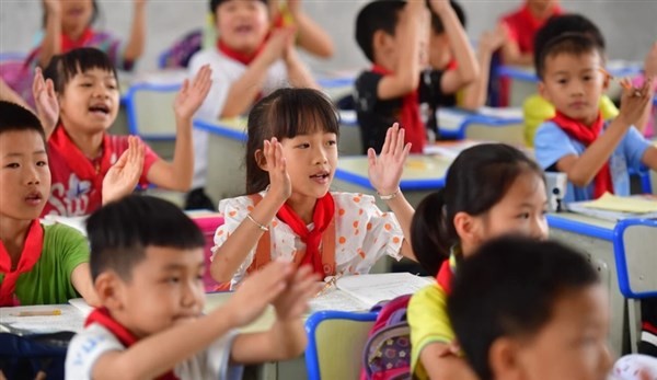 Tiếng Anh được dạy từ bậc tiểu học tại Trung Quốc.