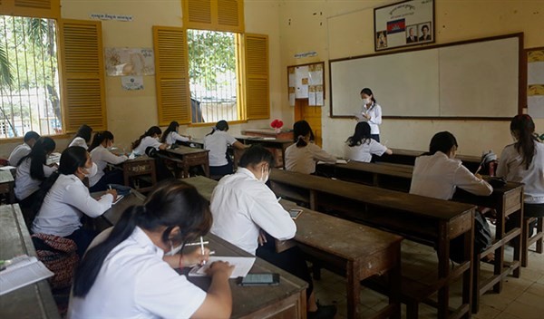 Học sinh Campuchia trở lại trường ngày 15/9.