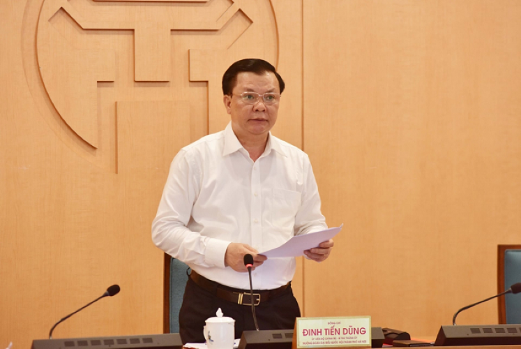 Ông Đinh Tiến Dũng - Ủy viên Bộ Chính trị, Bí thư Thành ủy Hà Nội.