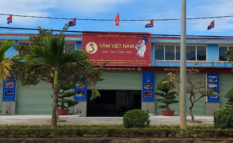 Trụ sở Công ty cổ phần Đầu tư Sâm Việt Nam tại TP Kon Tum.