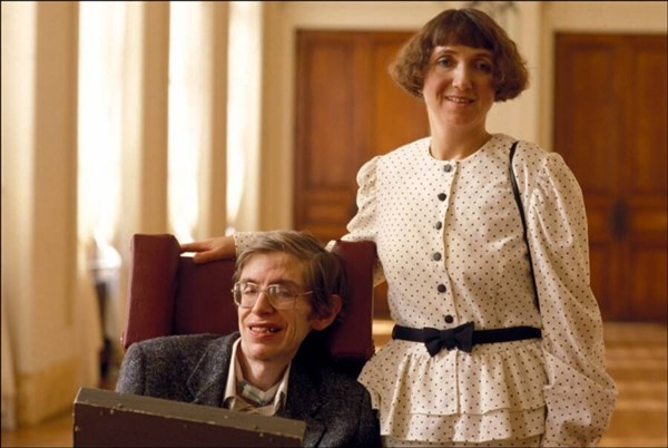 Stephen và Jane Hawking, ảnh chụp năm 1989, trước khi ly dị.