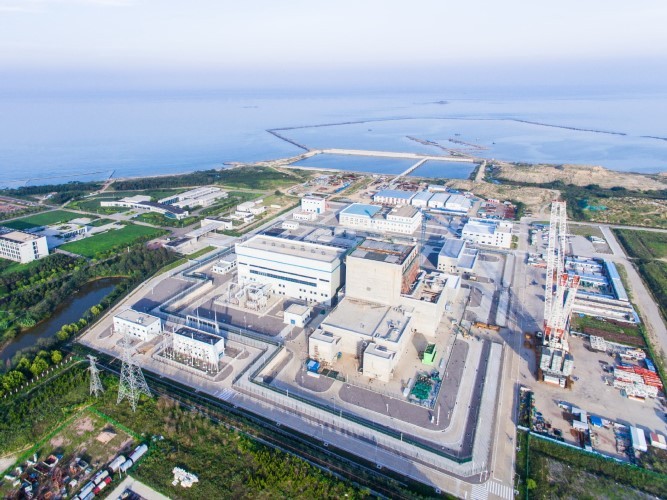 Nhà máy điện hạt nhân Shidaowan, Trung Quốc, nơi thử nghiệm lò phản ứng mô-đun nhỏ có công suất 200 MW.