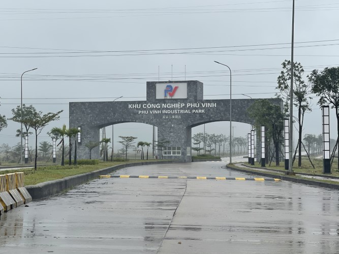 Khu công nghiệp Phú Vinh được đầu tư 23 triệu USD nhưng chỉ mới có thu hút được 7 nhà đầu tư thứ cấp.