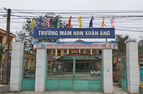 Trường Mầm non Xuân Áng (huyện Hạ Hòa, Phú Thọ).
