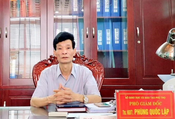 Ông Phùng Quốc Lập, Phó Giám đốc Sở GD&ĐT Phú Thọ.