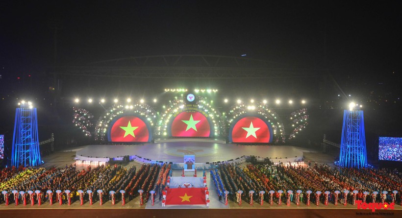 Lễ khai mạc Đại hội Thể thao toàn quốc lần thứ VIII - năm 2018 được tổ chức tại Sân vận động quốc gia Mỹ Đình (Hà Nội).