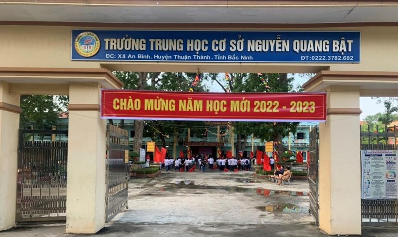 Ngôi trường mang tên Trạng nguyên Nguyễn Quang Bật trên quê hương Bắc Ninh.