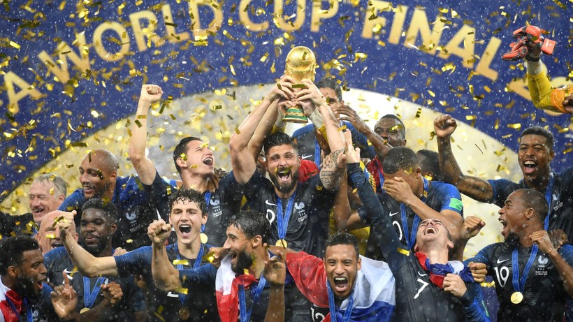 Đội tuyển Pháp vô địch World Cup 2018.