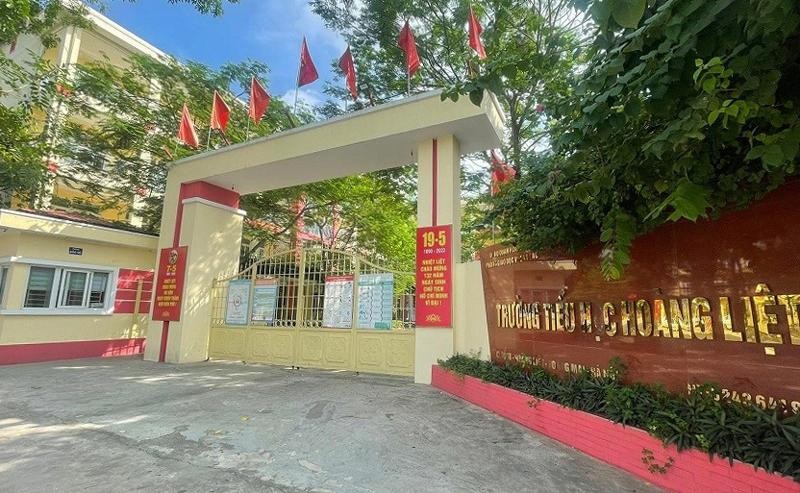 Trường Tiểu học Hoàng Liệt nơi xảy ra sự việc học sinh nhập viện vì thuốc lá điện tử.