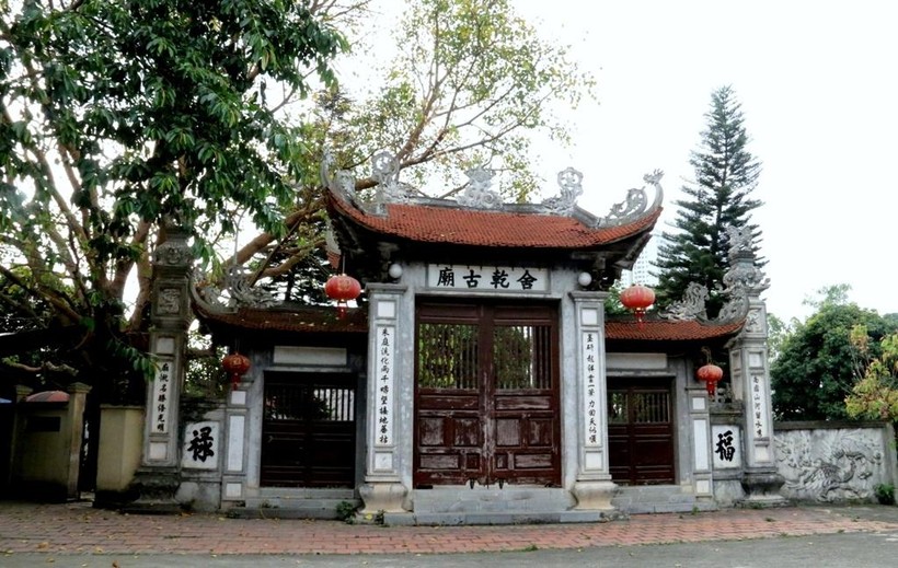 Miếu Gàn (Hoàng Liệt - Hoàng Mai) - nơi lưu giữ tấm bia cổ của Hội Tư văn ghi thân thế, sự nghiệp của Bùi Quốc Khái.