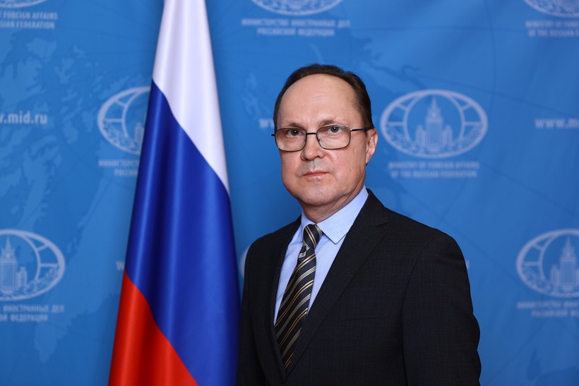 Ngài Gennady Stepanovich Bezdetko, Đại sứ Đặc mệnh toàn quyền Liên bang Nga tại Việt Nam. (Ảnh ĐSQ Liên Bang Nga tại Việt Nam)