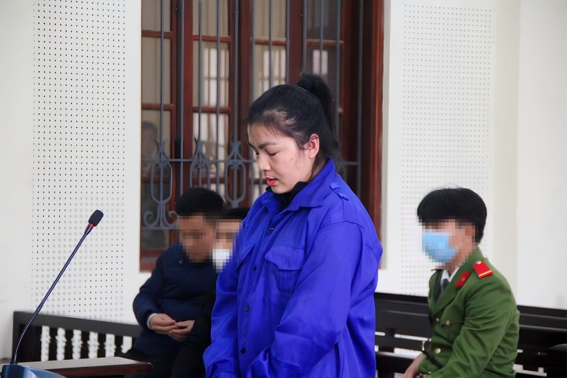 Bị cáo Nguyễn Thị Vân tại phiên tòa.