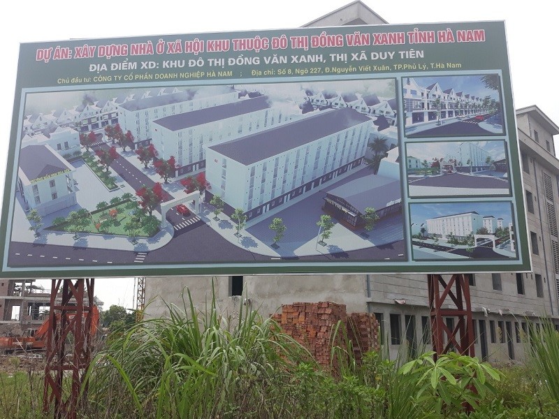 Dự án Khu đô thị Đồng Văn Xanh có nhiều sai phạm về đất đai.