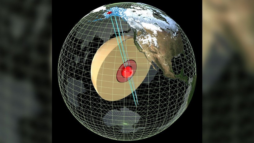 Lõi mới được phát hiện này có khả năng là một quả bóng kim loại rộng 400 dặm (644 km).