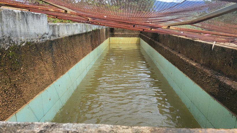 Nguồn nước tại Trung tâm Môi trường và Dịch vụ đô thị huyện Kon Rẫy cấp về cho người dân sử dụng.