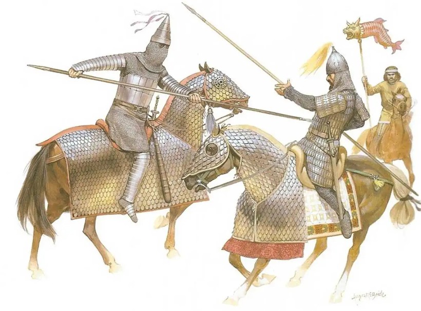 Thiết kỵ là sáng tạo quân sự của người Iran cổ đại, mạnh nhờ 'đao thương bất nhập'. Ảnh: Thecollector