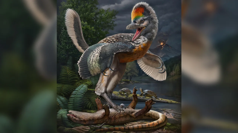 Hình ảnh tái tạo về loài khủng long tại Phúc Kiến.