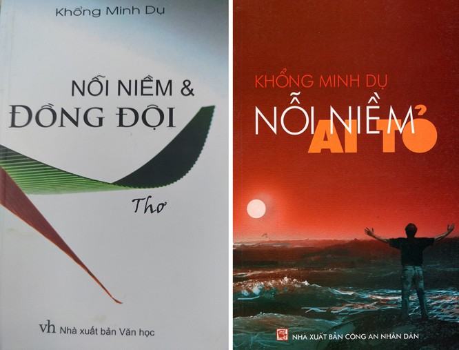 Hai cuốn sách của Thiếu tướng, nhà văn Khổng Minh Dụ. Ảnh: NVCC.