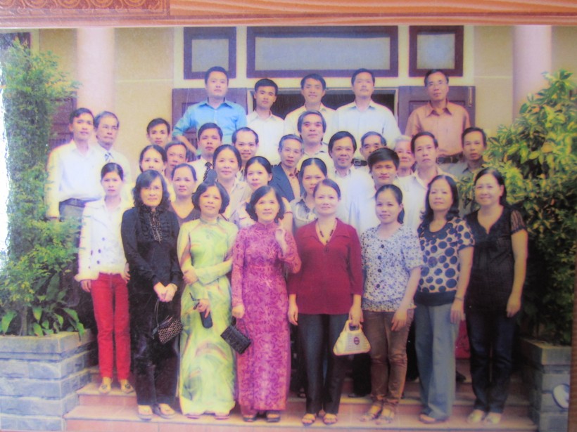 Hội nhà giáo làng Phước Tích là 'nhịp cầu' để các đồng nghiệp trong làng gặp gỡ, trao đổi chuyên môn.