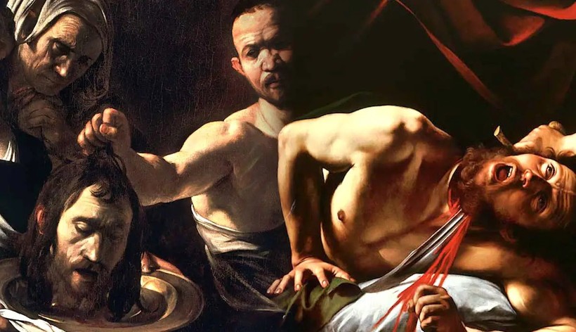 Tranh của Caravaggio cực kỳ bạo lực, máu me và u ám nhưng vẫn hút ánh nhìn. Ảnh: Thecollector.com
