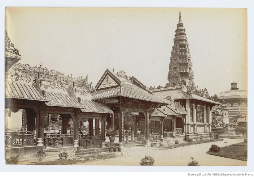 Tòa nhà Nam Kỳ được thợ Việt Nam sang Pháp hoàn thiện để sử dụng tại triển lãm thế giới Paris năm 1889.