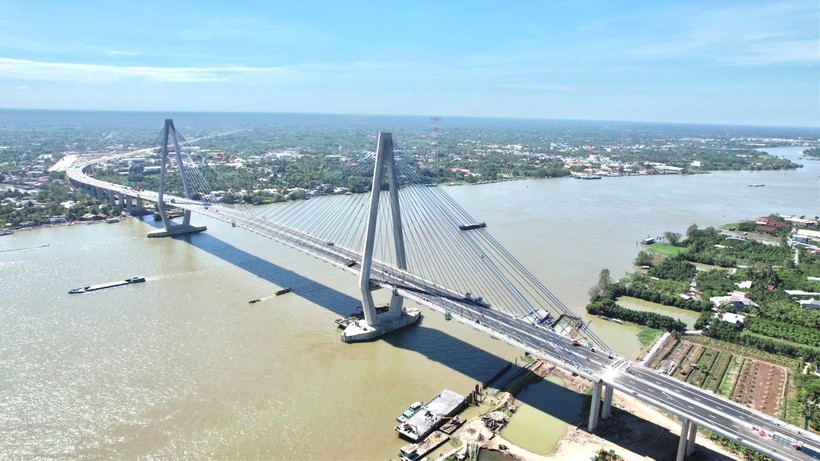 Cầu Mỹ Thuận 2 vừa được khánh thành, đưa vào sử dụng. (Ảnh: TG)