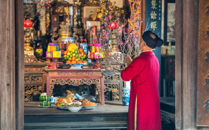 Tín ngưỡng thờ cúng tổ tiên là bản sắc văn hóa của người Việt. Ảnh minh họa: INT.
