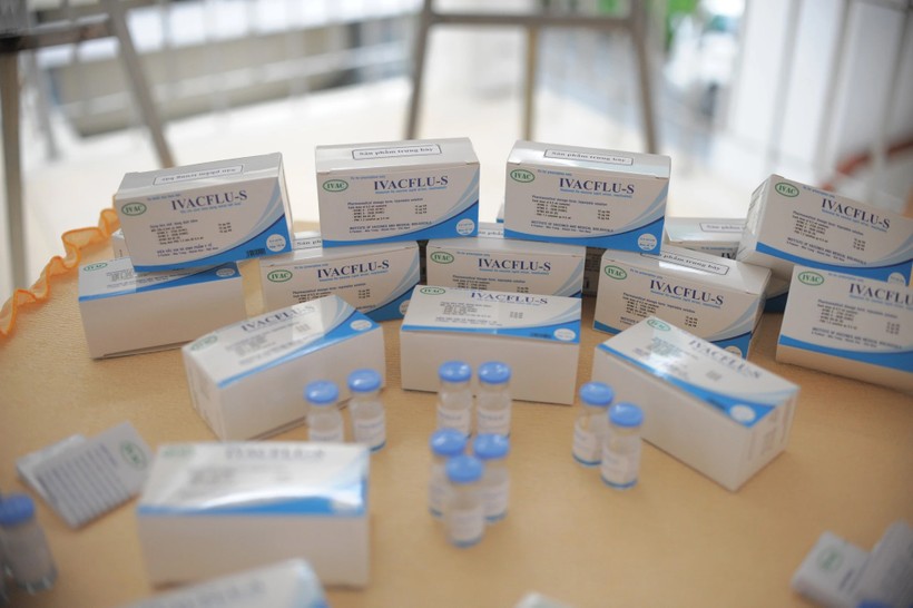 Việt Nam sản xuất thành công vắc-xin cúm mùa 3 trong 1 gồm cúm A/H1N1/09, A/H3N2, cúm B. Ảnh: ITN