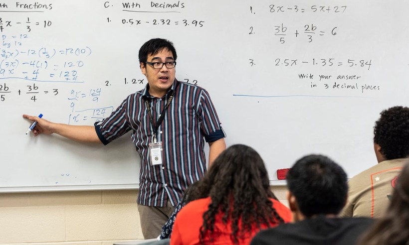Giáo viên Philippines dạy toán ở Mỹ.
