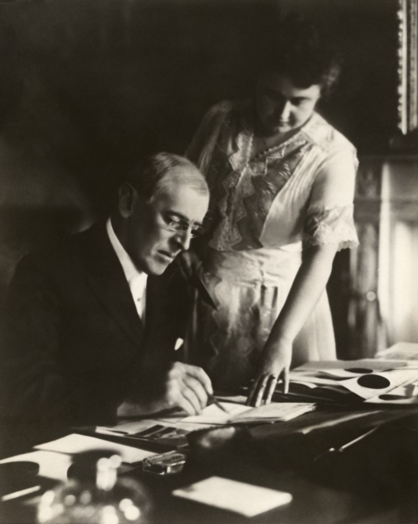 Tổng thống Woodrow Wilson và Đệ nhất phu nhân tại Nhà Trắng.