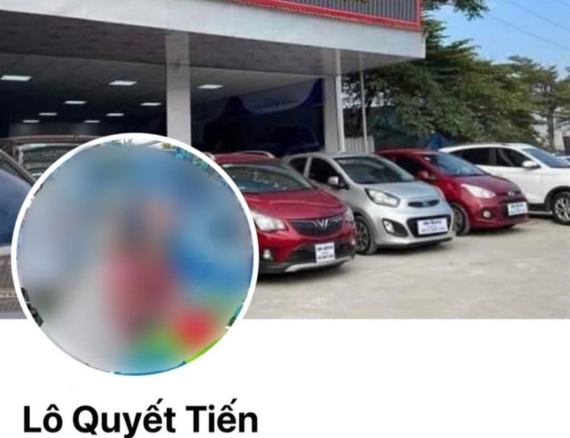 Hình ảnh giả mạo salon ô tô trên Facebook để lừa đảo.